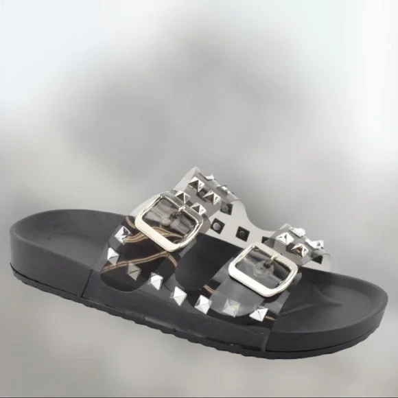 New! Studded Purple Jelly Sandal Slides - Picture 8 of 9
